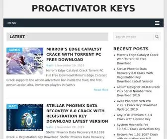 Proactivatorkeys.com(ProActivator Keys) Screenshot