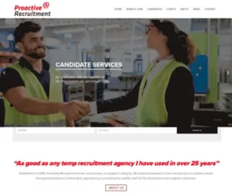 Proactive-Recruitment.co.uk(Jobs in North Lanarkshire) Screenshot