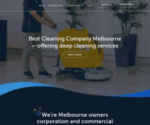 Proactivecleaners.com.au(Professional Cleaning Melbourne) Screenshot