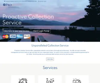 Proactivecollections.com(Proactive collection) Screenshot