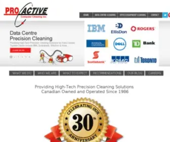 Proactivecomputer.com(Pro Active Computer Cleaning Inc) Screenshot