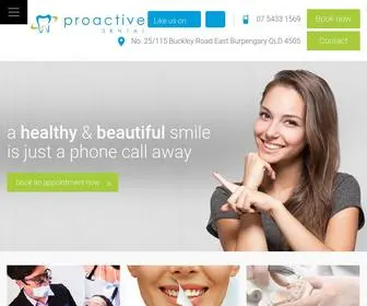 Proactivedental.com.au(Dentist Burpengary) Screenshot