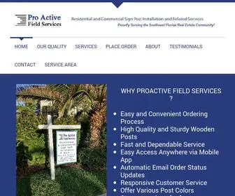 Proactivefieldservices.com(Pro Active Field Services) Screenshot