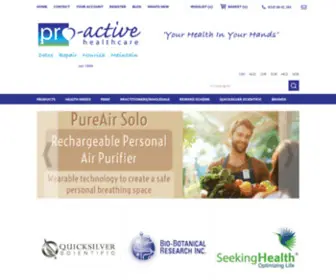 Proactivehealthcare.co.uk(Quicksilver Scientific UK) Screenshot