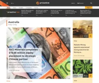 Proactiveinvestors.com.au(Proactive leads the world in up) Screenshot