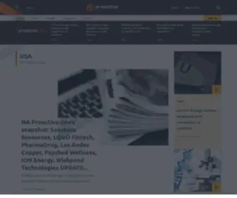 Proactiveinvestors.com(Proactive leads the world in up) Screenshot