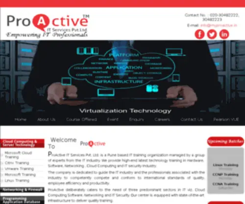 Proactiveitservicess.com(ProActive IT Services Pvt. Ltd) Screenshot