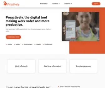 Proactively.io(Mobile reporting for a safer and healthier future) Screenshot