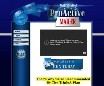 Proactivemailer.com(ProActive Mailer) Screenshot