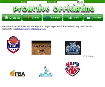 Proactiveofficiating.com(Proactiveofficiating) Screenshot