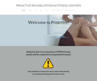 Proactiverehabilitation.com(PROACTIVE REHABILITATION & FITNESS CENTERS) Screenshot