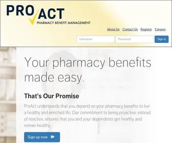 Proactrx.com(ProAct) Screenshot