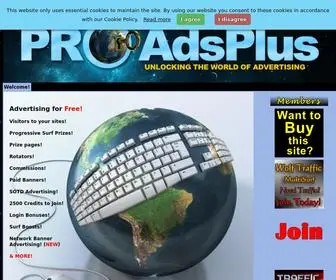 Proadsplus.com(Pro Ads Plus Advertising Exchange) Screenshot