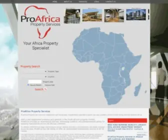 Proafricaprop.co.za(ProAfrica Property Services) Screenshot