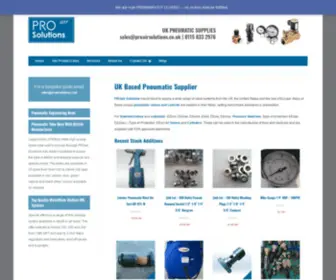 Proairsolutions.co.uk(UK Pneumatic Supplier) Screenshot