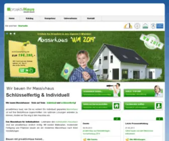 Proaktivhaus.de(Massivhaus) Screenshot