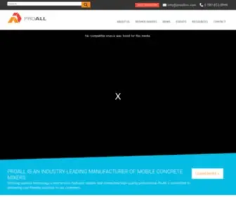 Proallinc.com(Home of the Reimer Mixer) Screenshot