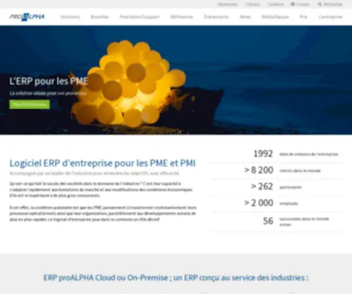 Proalpha.fr(éditeur et intégrateur d’ERP) Screenshot