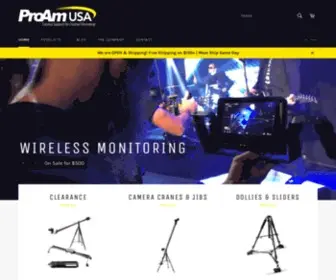 Proamusa.com(ProAm USA) Screenshot