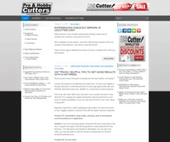 Proandhobbycutters.com(USCutter Blog) Screenshot