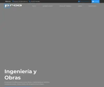 Proasa.com.ar(PROA S.A. · Ingeniería y Obras) Screenshot