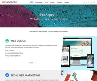 Proaspecto.com(ProAspecto Webdesign & Graphic design) Screenshot