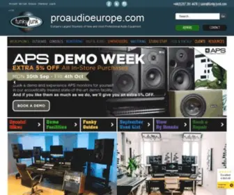 Proaudioeurope.com(Pro Audio Europe) Screenshot