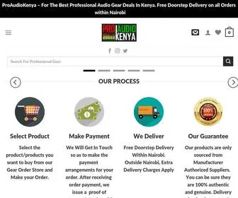 Proaudiokenya.com(Home Pro) Screenshot