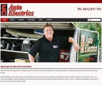 Proautoelectrics.com.au(Pro Auto Electrics) Screenshot