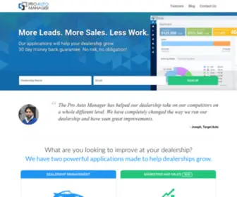 Proautomanager.com(Auto Management Websites) Screenshot