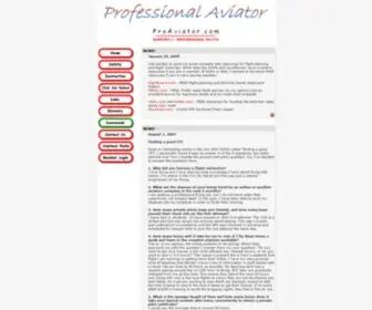 Proaviator.com(The Professional Aviator) Screenshot