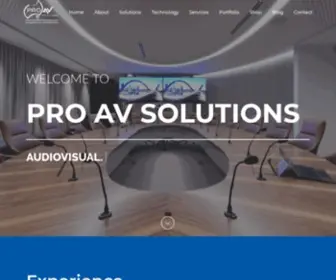 Proavsolutions.com.au(Pro AV Solutions) Screenshot