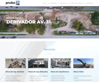 Proba.com.ar(Empresa Constructora) Screenshot