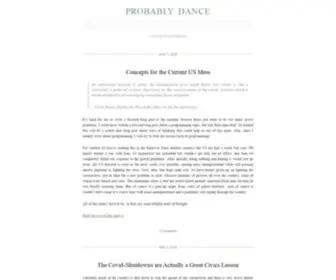 Probablydance.com(Probably Dance) Screenshot