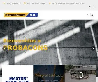 Probacons.com(Soluciones para el concreto) Screenshot