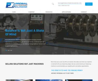 Probaldynamicbalancing.com(Dynamic Balancing Machines) Screenshot