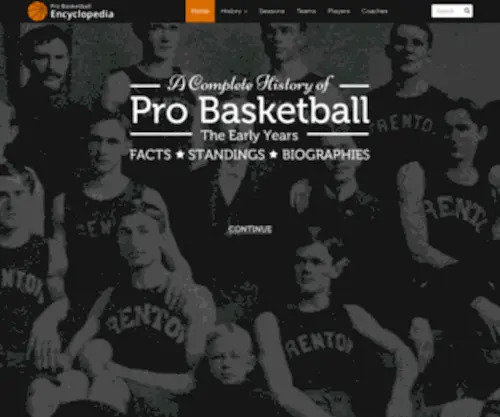 Probasketballencyclopedia.com(Pro Basketball Encyclopedia) Screenshot