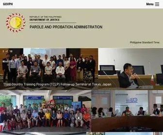 Probation.gov.ph(Parole and Probation Administration) Screenshot