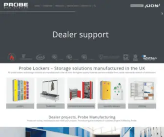 Probe-Manufacturing.co.uk(The Official Manufacturer Website. A comprehensive range of storage solutions) Screenshot