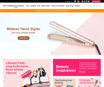 Probeautycare.com(Pro Beauty Care) Screenshot