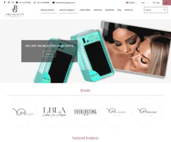 Probeautygroup.com(Beauty Product Supplier) Screenshot