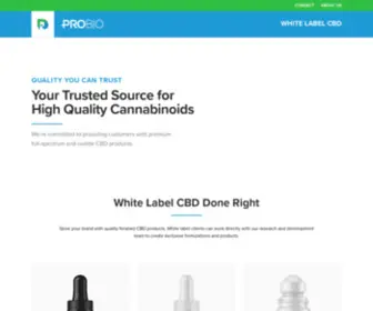 Probiogroup.com(Premier CBD Manufacturer in Utah) Screenshot