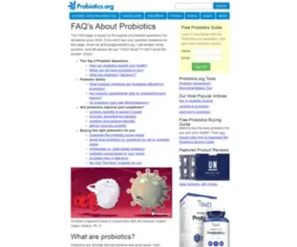 Probiotics.org(Probiotics FAQ Guide) Screenshot