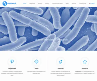 Probisearch.com(Líder en investigación probiótica) Screenshot