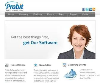 Probitsoftware.com(Probit Software) Screenshot