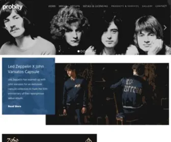 Probitymerch.com(An Independent Music Merchandising Company) Screenshot