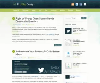 Problogdesign.com(Pro Blog Design) Screenshot