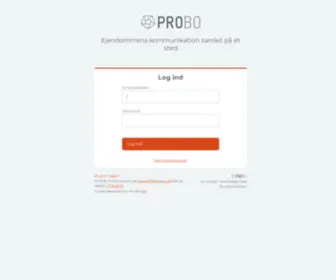 Probo.dk(Digital ejendomskommunikation nemt og effektivt) Screenshot