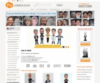 Probobble.com(Custom Bobbleheads) Screenshot