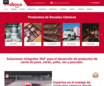 Proboca.net(Excelencia en carnes) Screenshot